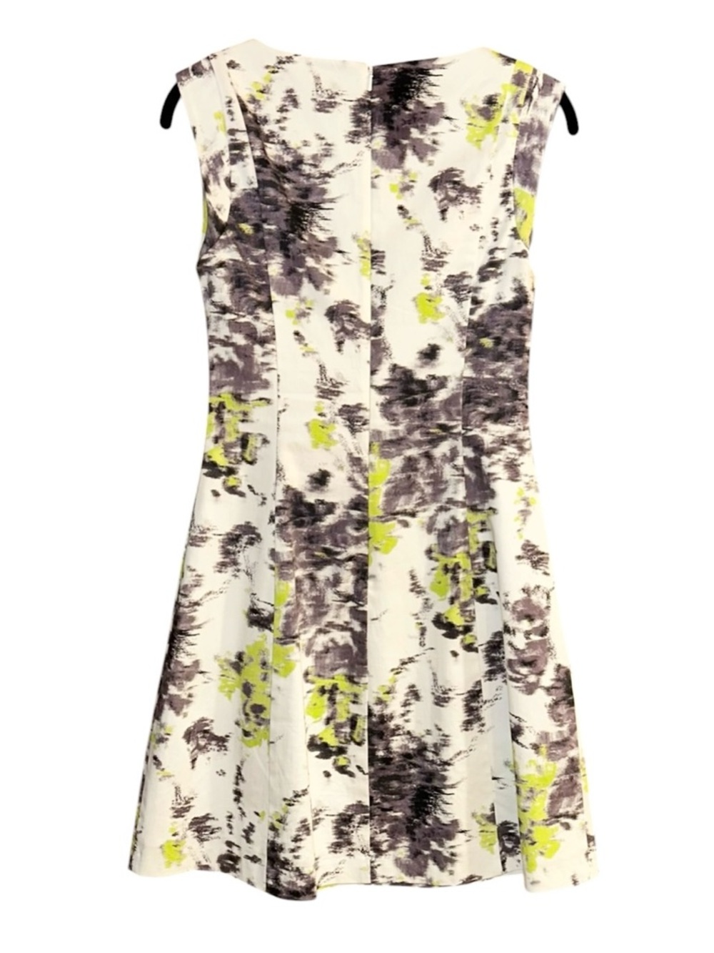 REISS Ottoline A-Line Dress Sleeveless Abstract Blot Print Mini Sz 4 - Picture 4 of 9